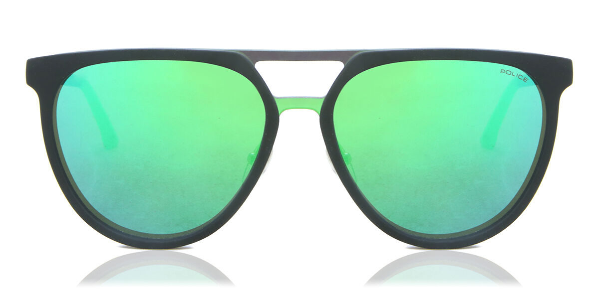 Police SPL586 WAVE 2 1HCV, Black frame, Blue lenses