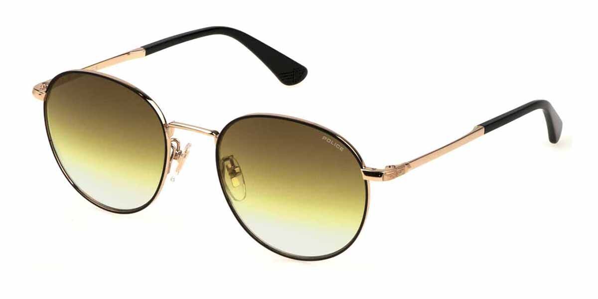 Police SPLD94 ROADIE 4 301G, Gold frame, Gradient Yellow/Gold Mirror lenses
