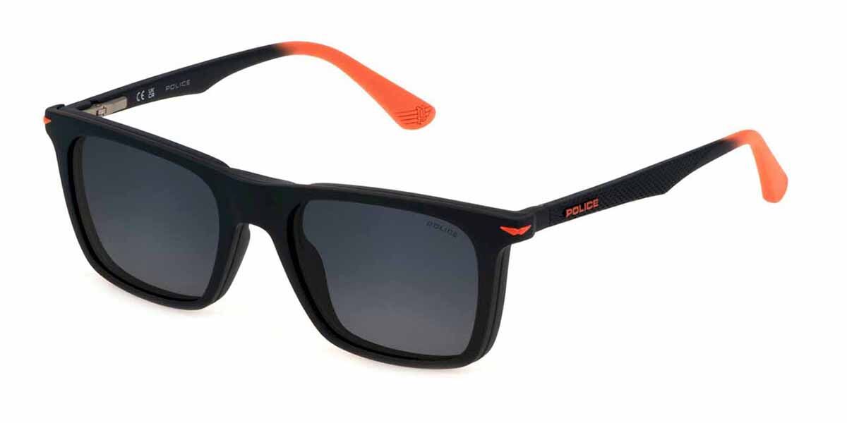 Police UK136 CHAMP JR 1 Kids With Clip-On C03P, Blue frame