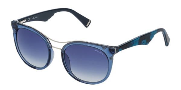 Police SPL758 0955, Blue frame, Gradient Bue lenses