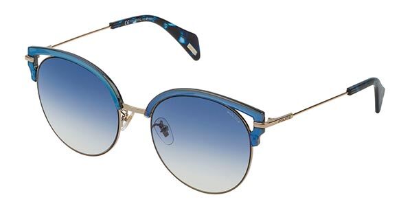 Police SPL739 8FFB, Blue frame, Blue lenses