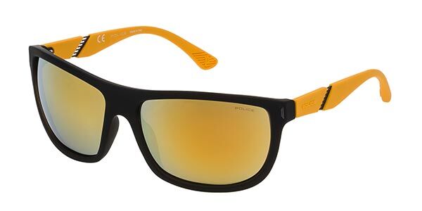 Police SPL351 SPEED 3 6AGG, Black frame, Yellow lenses