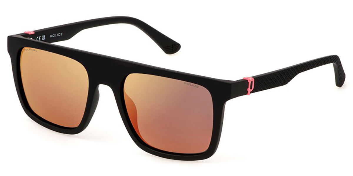 Police SPLF61 BEYOND LITE 2 U28R, Black frame, Green/ Red Mirror lenses