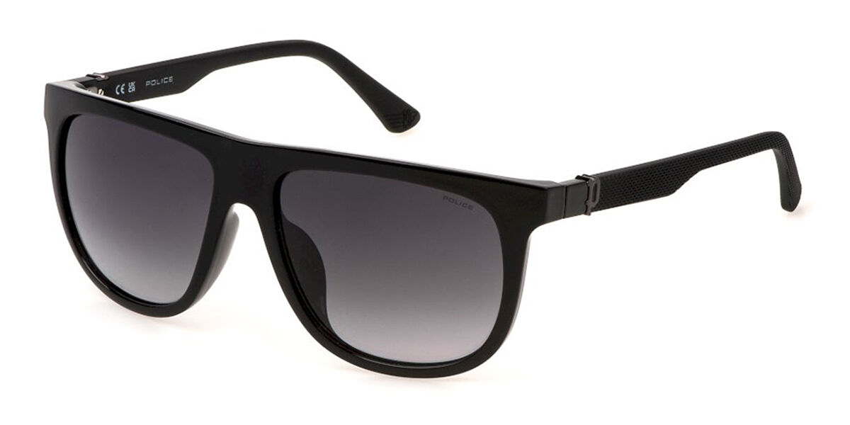 Police SPLN33 BEYOND LITE 5 0Z42, Black frame, Smoke Gradient Grey lenses