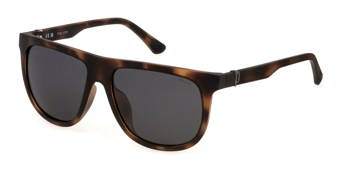 Police SPLN33E BEYOND LITE 5 Polarized 878P, Tortoiseshell frame, Smoke Grey Polarized lenses