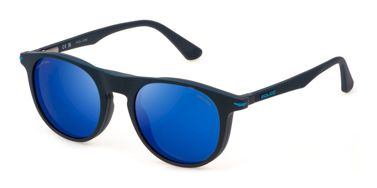 Police UK137 CHAMPJR 3 Kids With Clip-On R22P, Blue frame