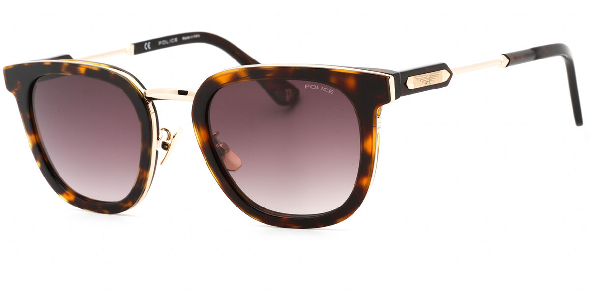 Police SPLF19M 0722, Tortoiseshell frame, Gradient Grey Brown lenses