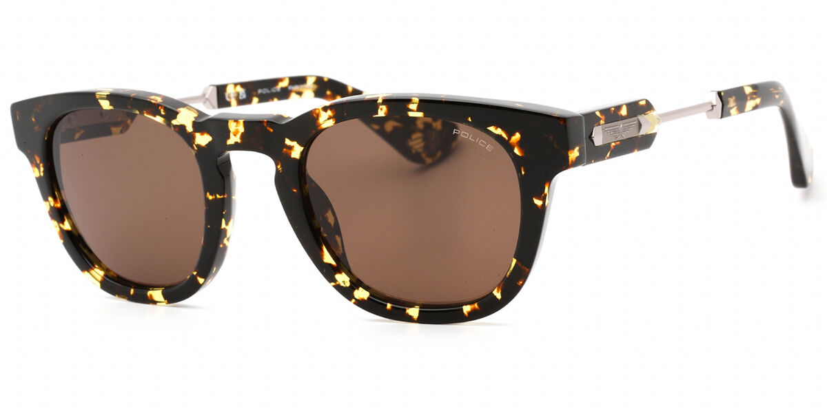 Police SPLF70M 0781, Tortoiseshell frame, Dark Brown lenses