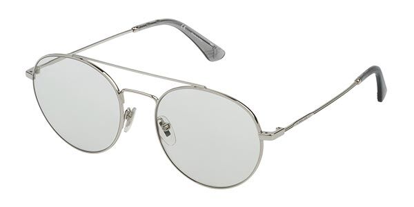 Police SPL728 HIGHWAY 8 579F, Silver frame, Grey lenses