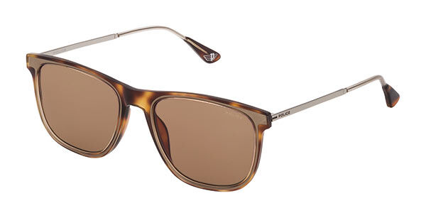 Police SPL776 MARK 4 07LA, Tortoiseshell frame, Brown lenses