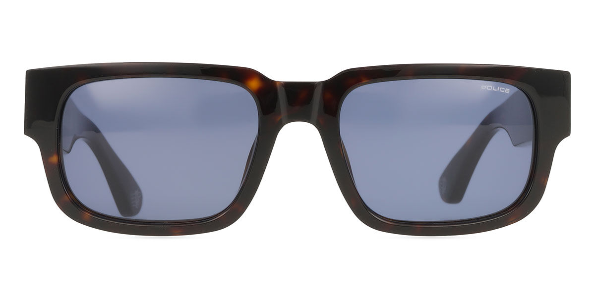 Police SPLP24 ORIGINS MAXI 1 0722, Tortoiseshell frame, Blue lenses