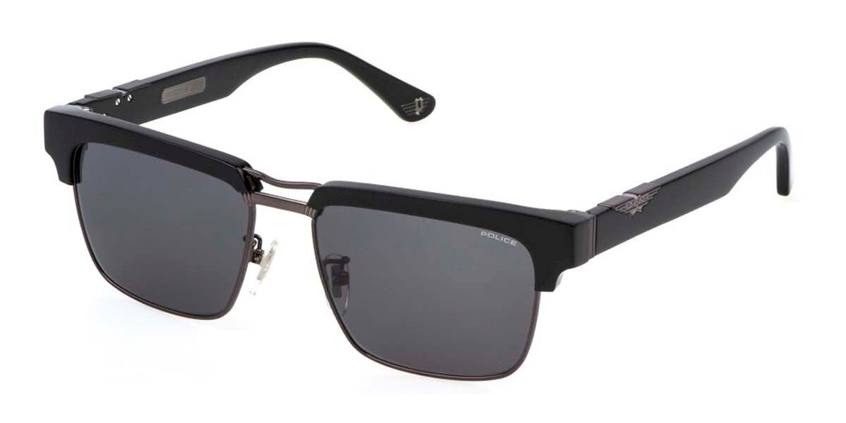 Police SPLP25 ORIGINS 62 0672, Black frame, Smoke Grey lenses