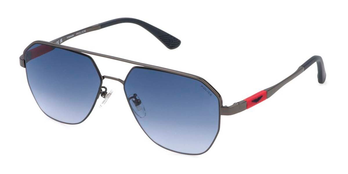 Police SPLP30 RANGER 1 0568, Grey frame, Gradient Blue lenses