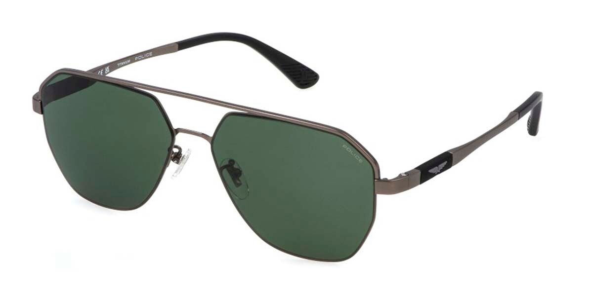 Police SPLP30 RANGER 1 0627, Grey frame, Green lenses