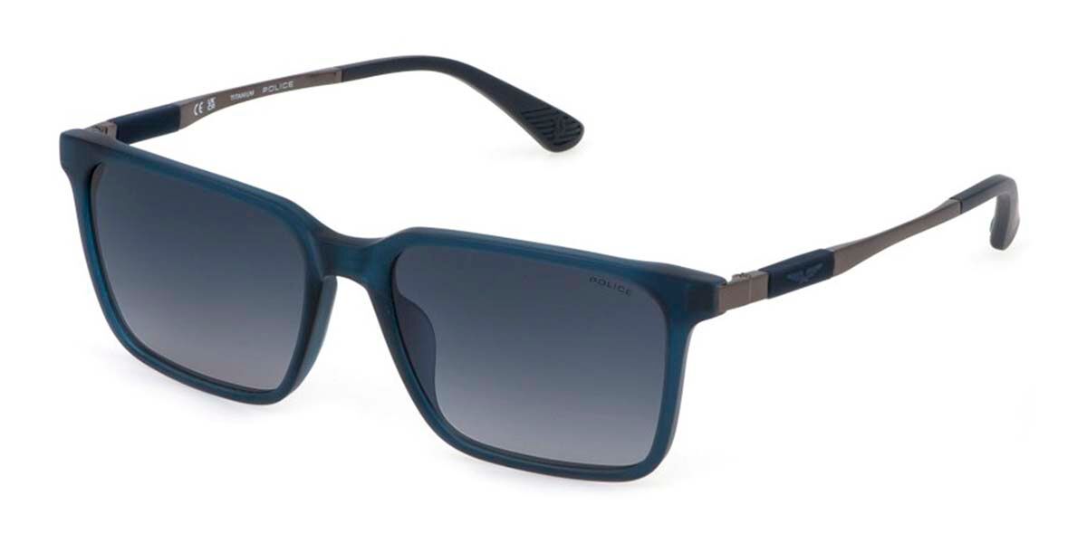 Police SPLP31 RANGER 2 03LM, Blue frame, Smoke Gradient Grey lenses