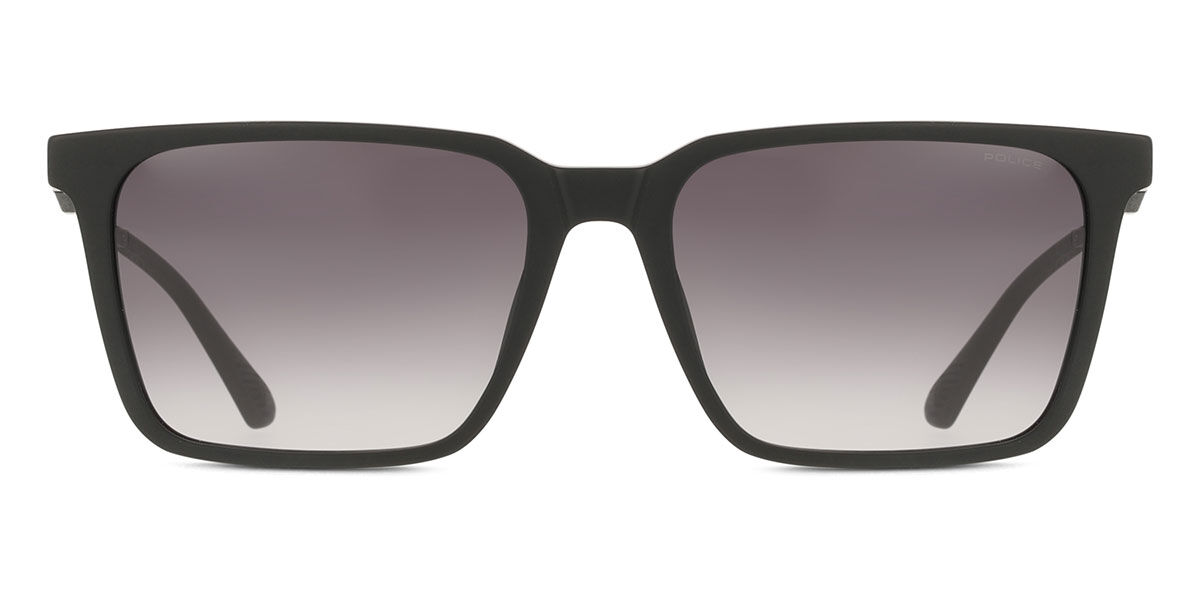 Police SPLP31 RANGER 2 0703, Black frame, Smoke Gradient Grey lenses