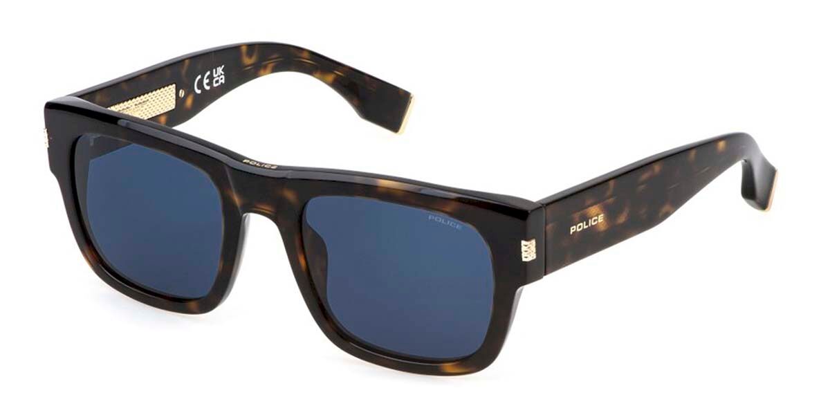 Police SPLP33 G.O.A.T. 2 0722, Tortoiseshell frame, Blue lenses