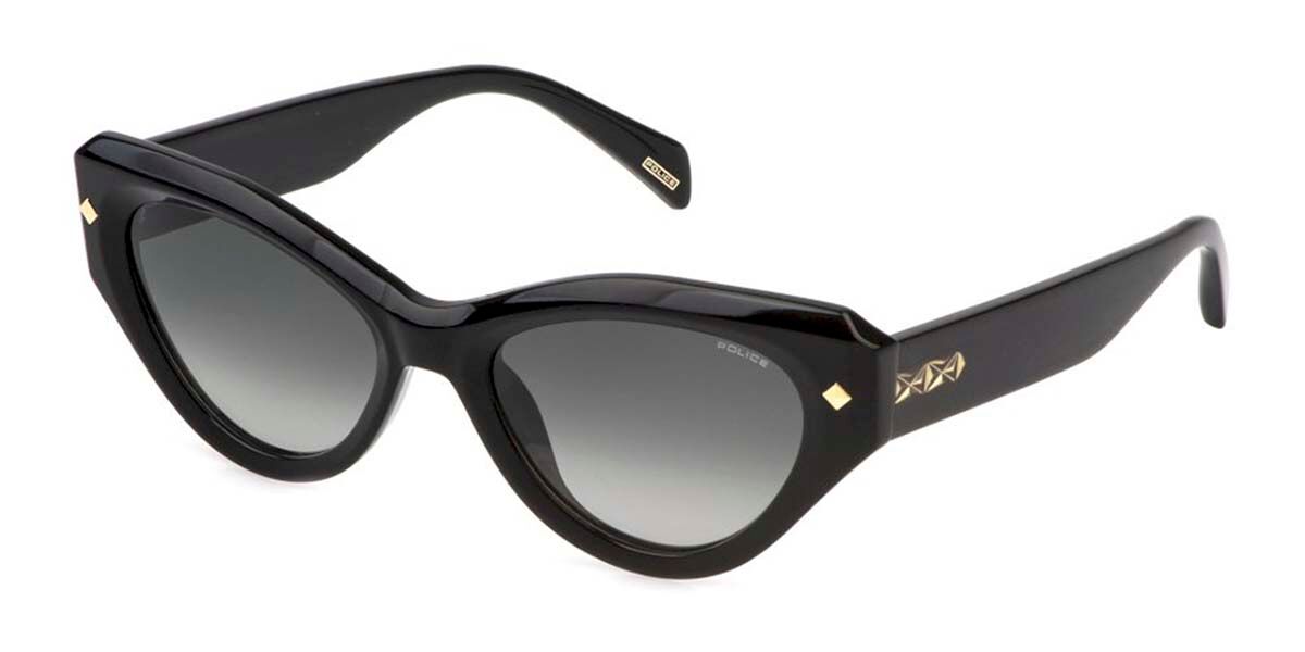 Police SPLP47 NEW DAWN 1 0700, Black frame, Smoke Gradient Grey lenses