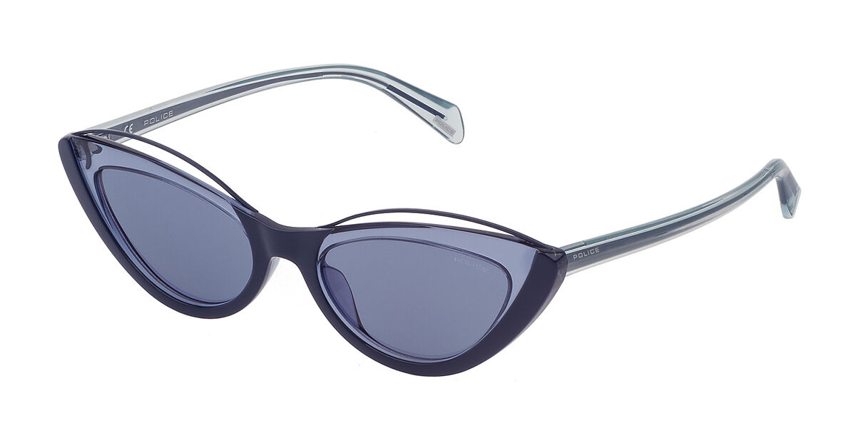 Police SPL937 MASCARA 1 07B1, Blue frame, Blue lenses