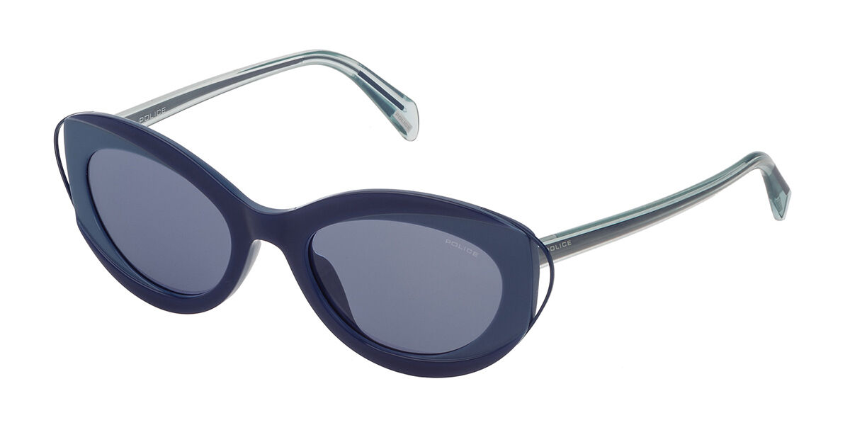 Police SPL938 MASCARA 2 07B1, Blue frame, Blue lenses