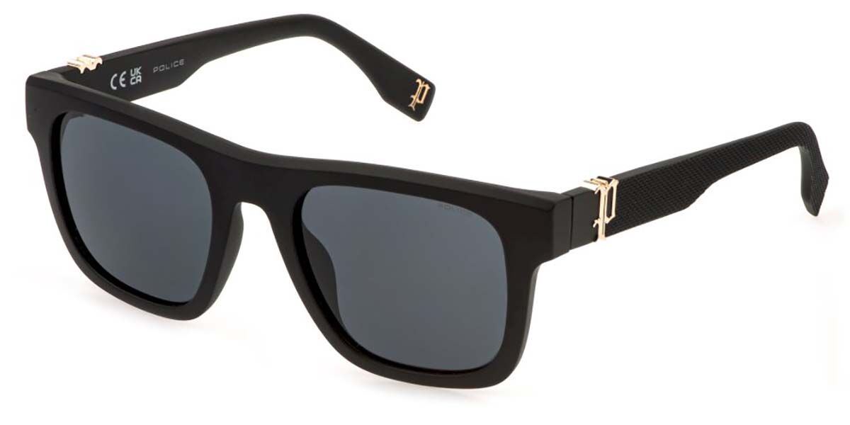 Police SPLQ79 BEYOND LITE 7 0U28, Black frame, Smoke Grey lenses