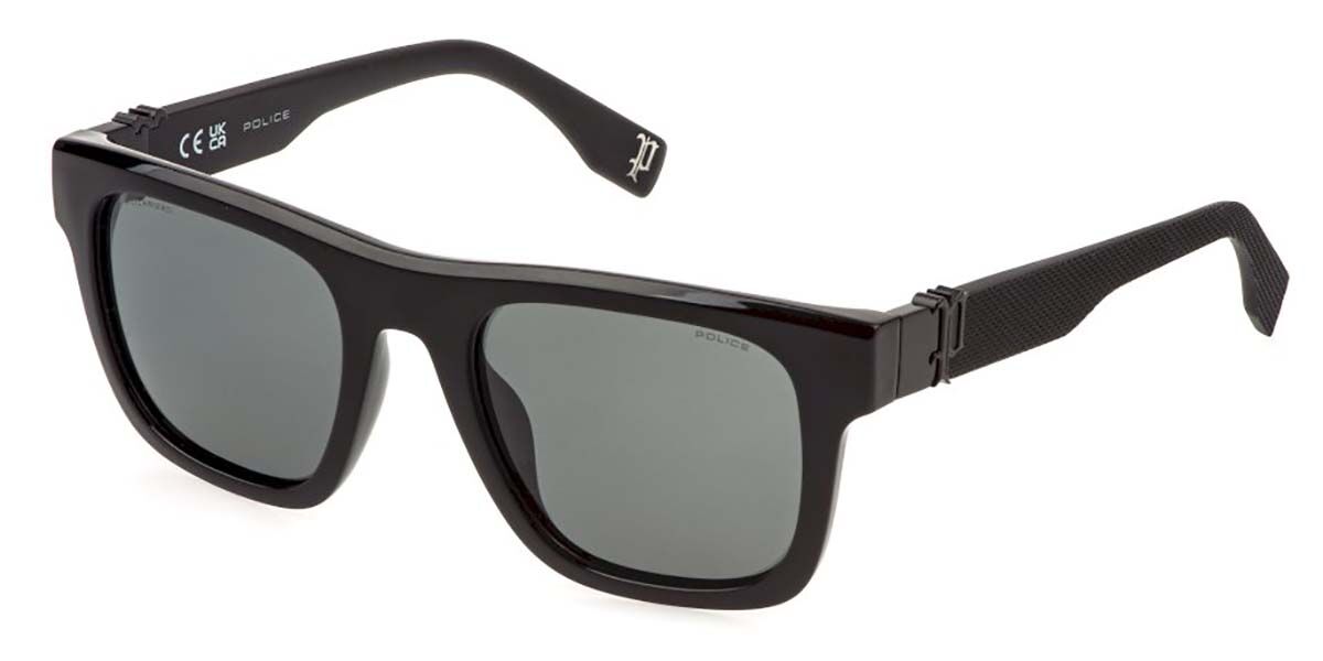 Police SPLQ79E BEYOND LITE 7 Z42P, Black frame, Grey/Green lenses