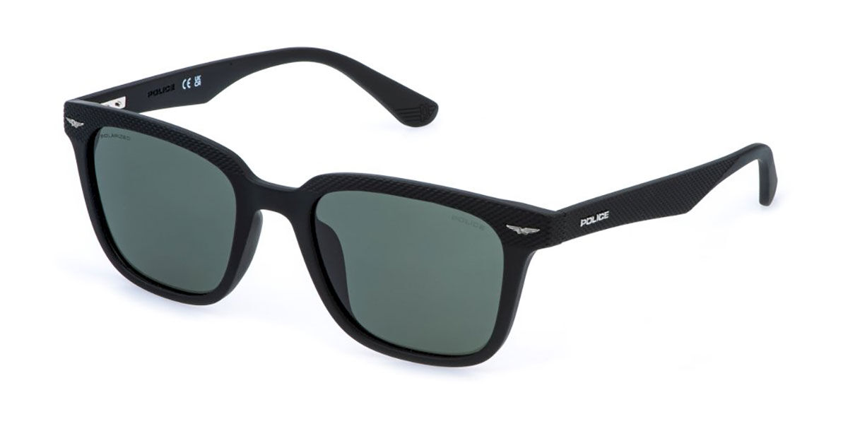 Police SPLE01 GATOR 1 U28Q, Black frame, Grey/Green lenses