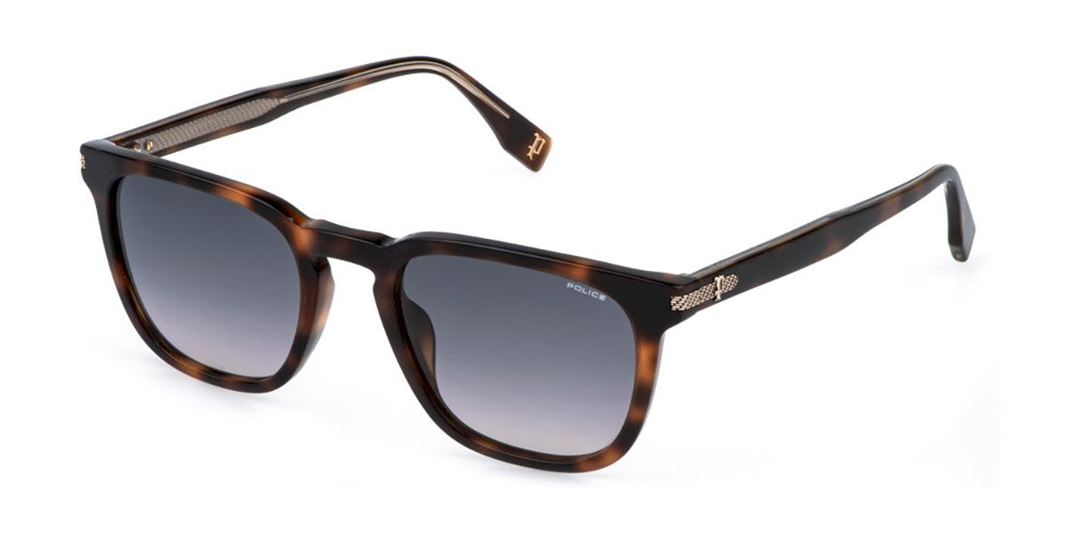 Police SPLR74 GRIND 1 0752, Tortoiseshell frame, Smoke Gradient Grey lenses