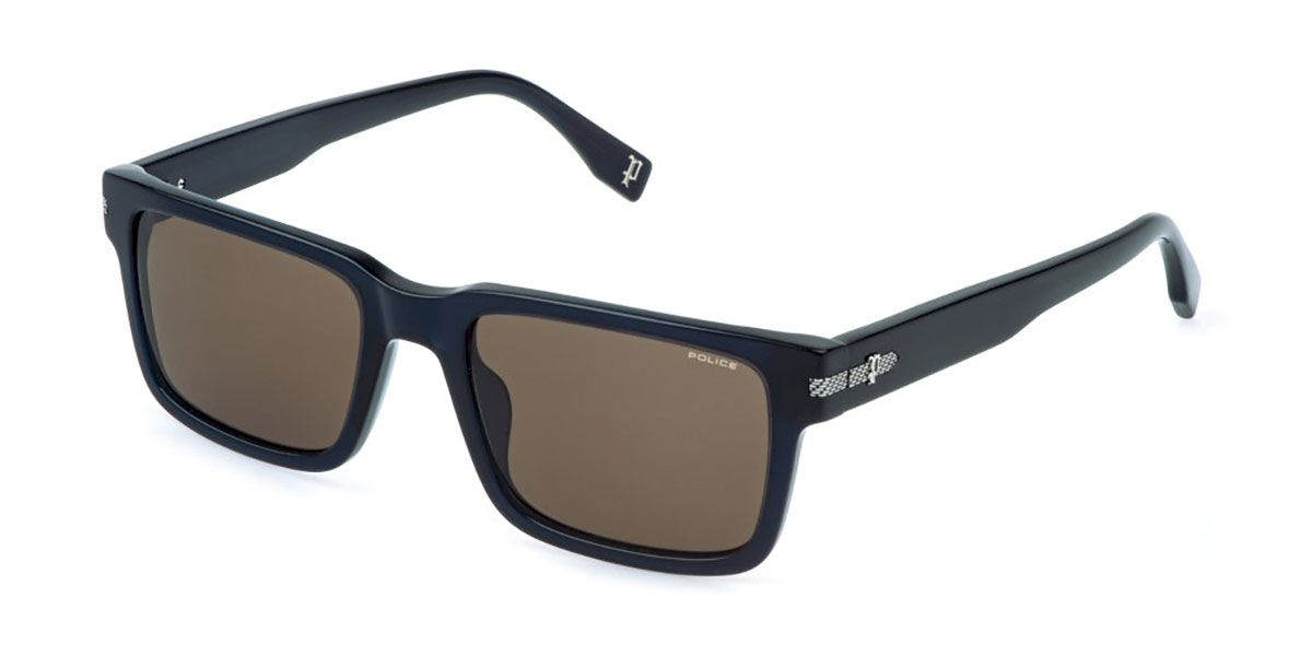 Police SPLR75 GRIND 2 03LM, Blue frame, Brown lenses