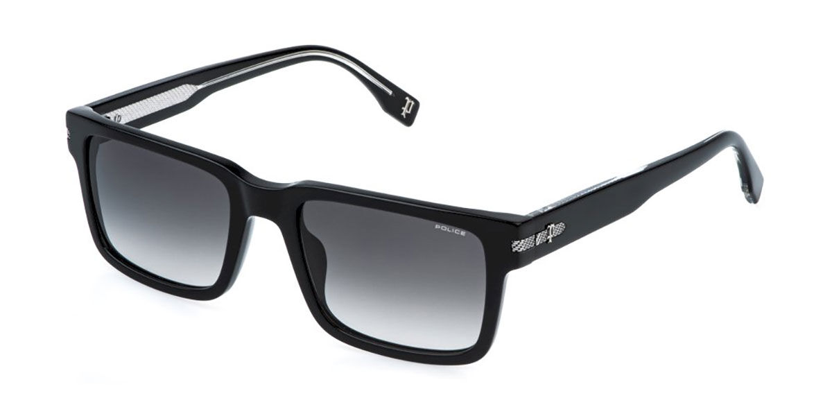Police SPLR75 GRIND 2 0700, Black frame, Smoke Gradient Grey lenses