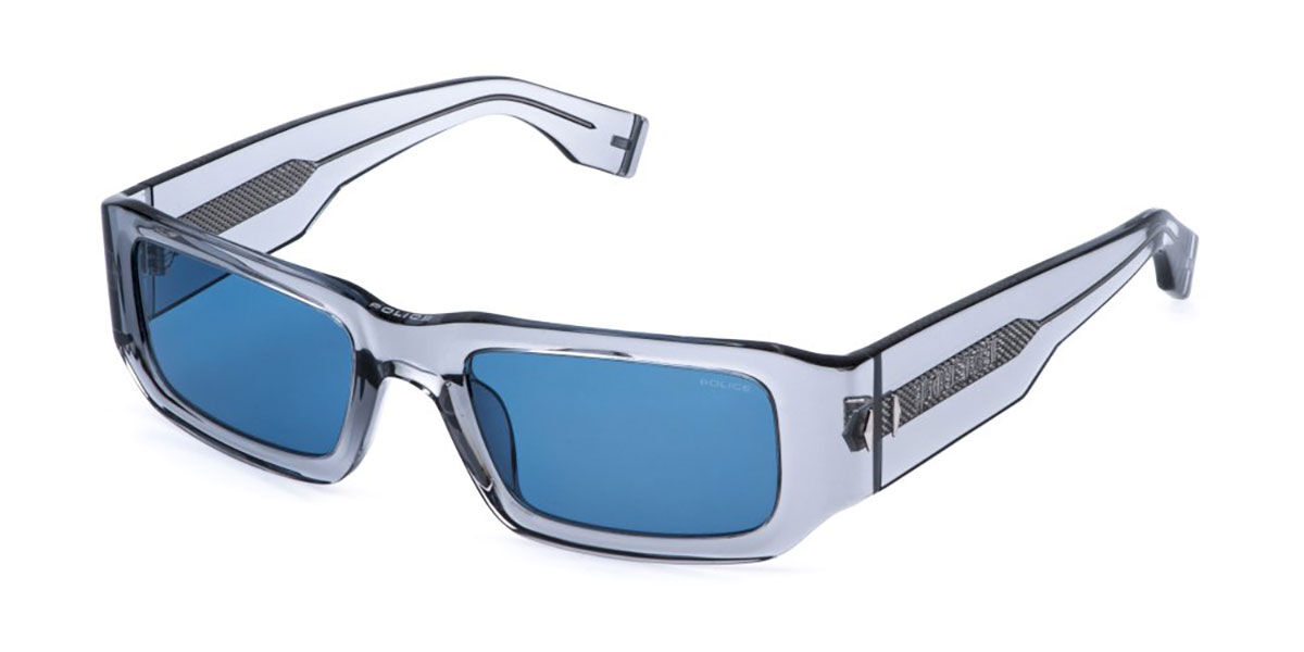 Police SPLR82E G.O.A.T. 6 04G0, Grey frame, Blue lenses