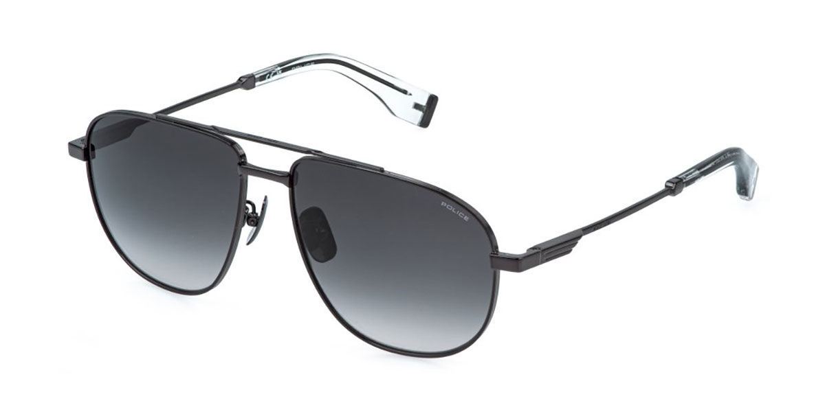 Police SPLR83 MERCURY LITE 1 0672, Black frame, Smoke Gradient Grey lenses