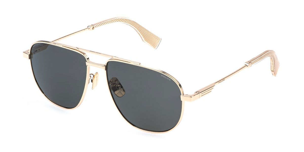 Police SPLR83E MERCURY LITE 1 300P, Gold frame, Smoke Grey lenses