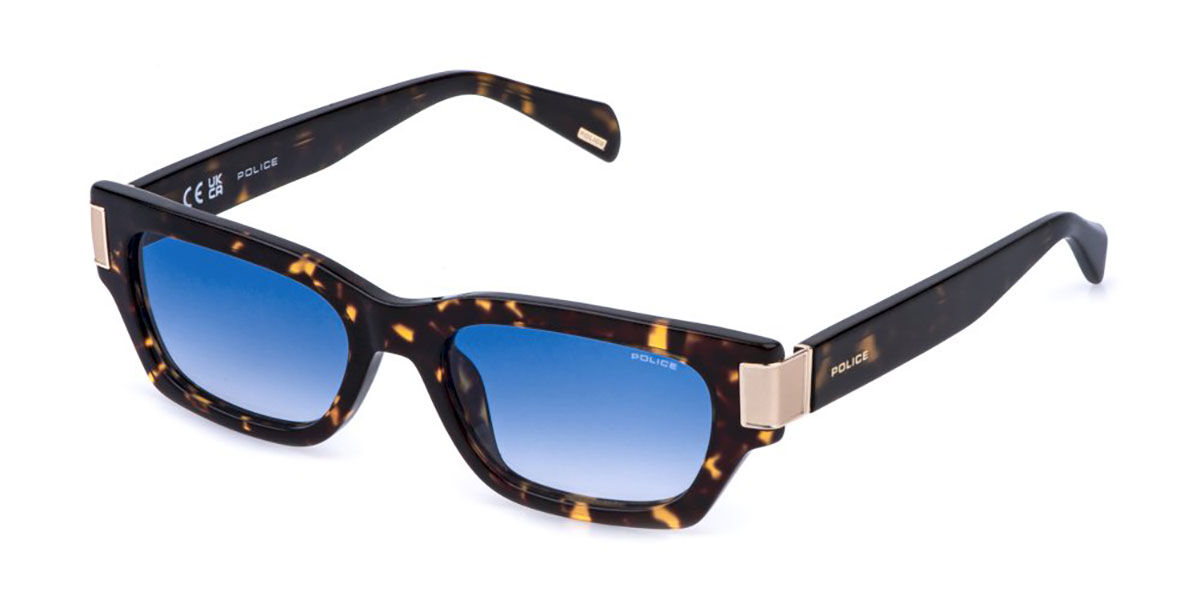 Police SPLR96 INVICTUS 2 0722, Tortoiseshell frame, Gradient Blue lenses