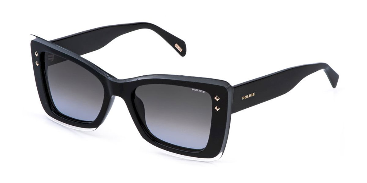 Police SPLR97 DAYDREAM 1 01EN, Black frame, Smoke gradient Blue lenses