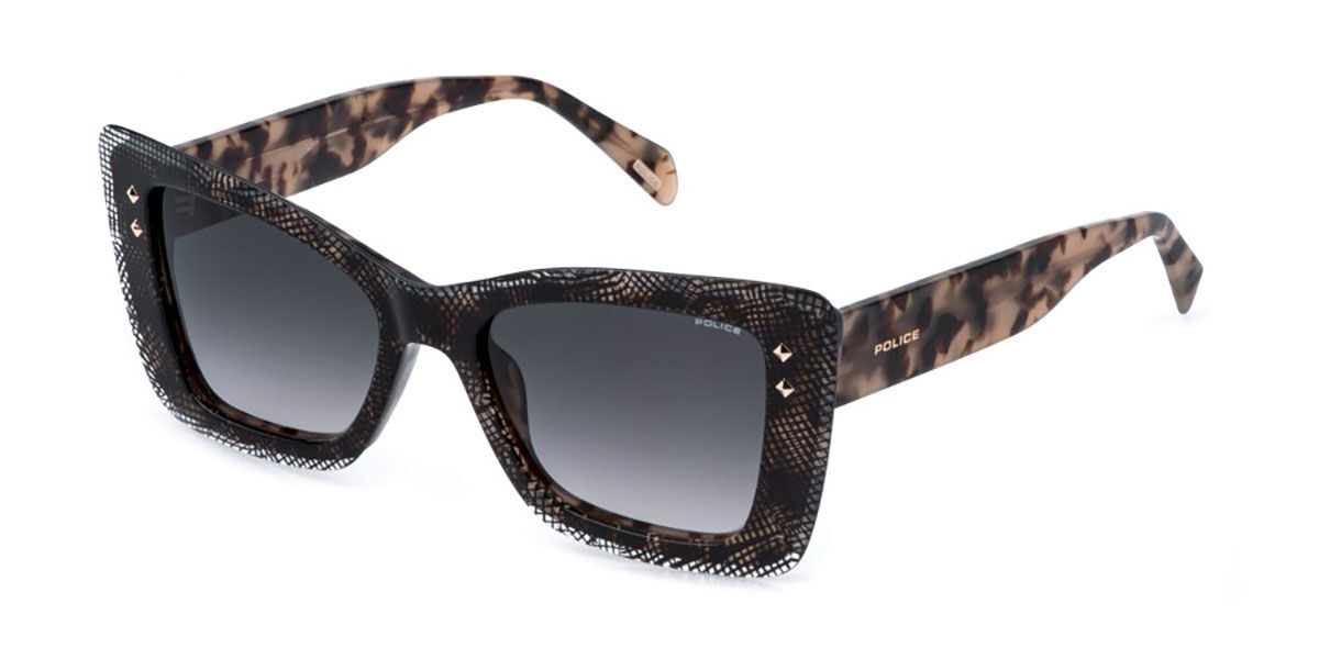 Police SPLR97 DAYDREAM 1 0GB5, Tortoiseshell frame, Smoke Gradient Grey lenses