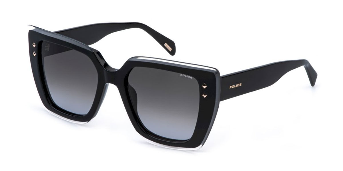 Police SPLR98 DAYDREAM 2 01EN, Black frame, Smoke Gradient Blue lenses