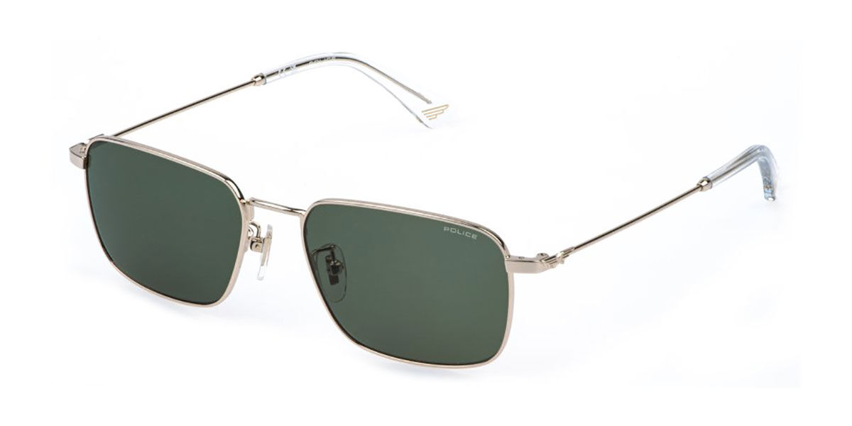 Police SPLR73 ORIGINS LITE 37 300K, Gold frame, Green lenses