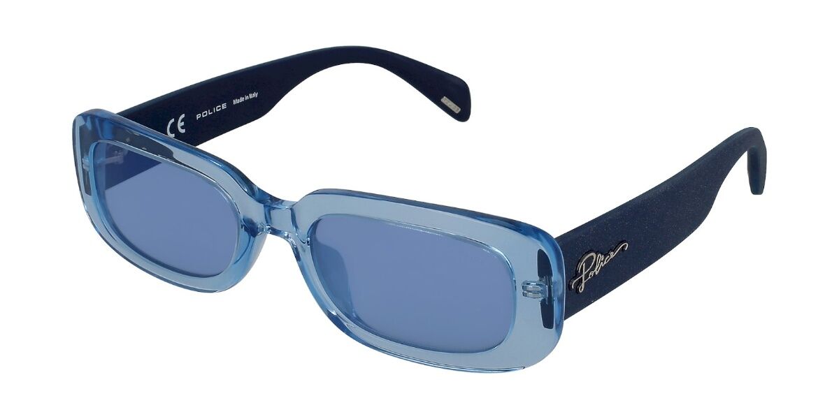 Police SPLA17 HULAHOOP 1 6N1X, Blue frame, Blue Mirror lenses