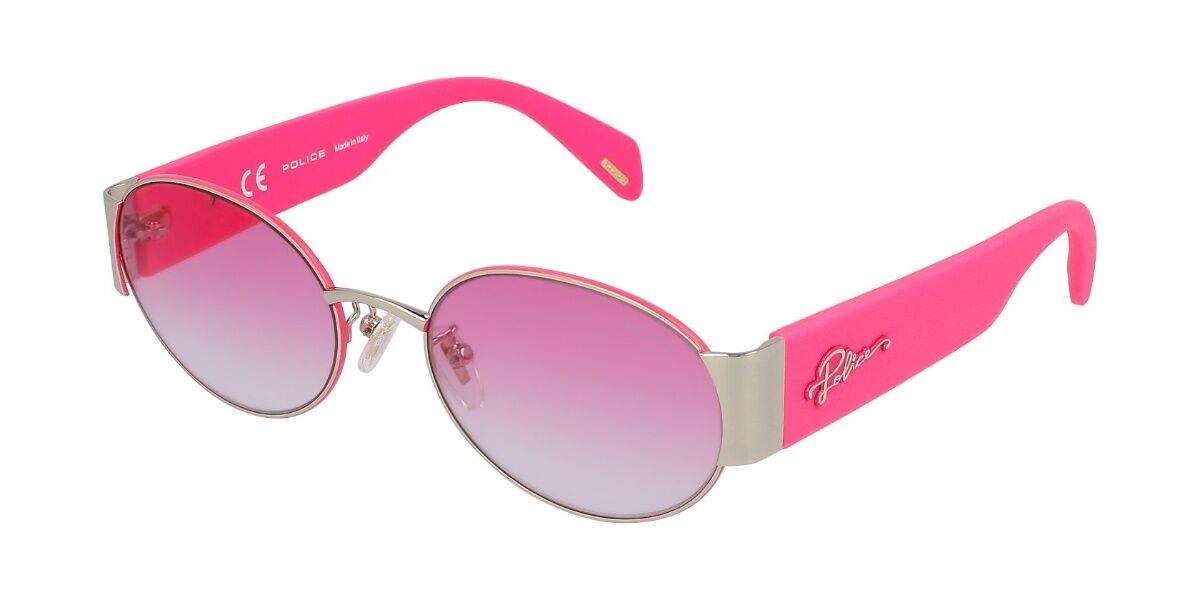 Police SPLA18 HULAHOOP 2 0492, Pink frame, Gradient Purple lenses