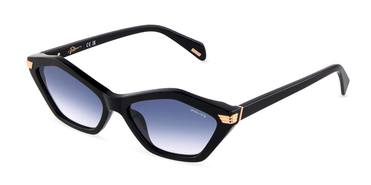 Police SPLU08 LYRA 2 700B, Black frame, Gradient Blue lenses