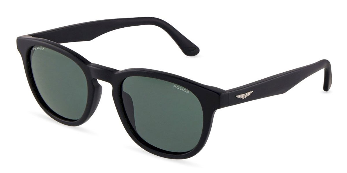 Police SPLP22E ORIGINS LITE 31 703P, Black frame, Grey/Green lenses
