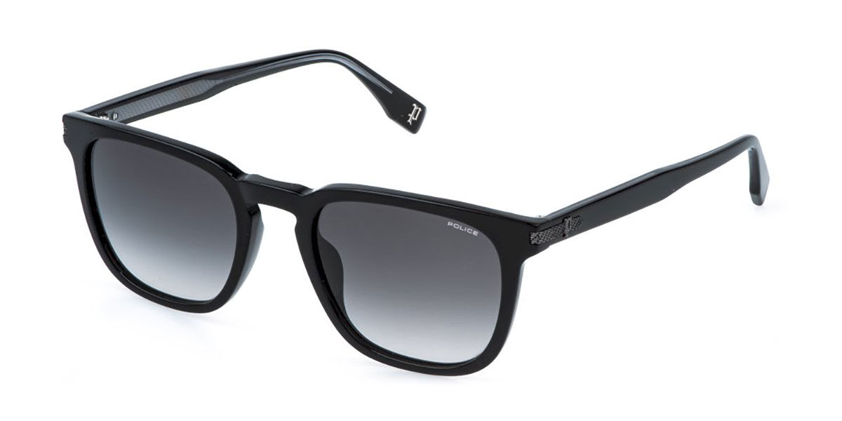 Police SPLR74 GRIND 1 0700, Black frame, Smoke Gradient Grey lenses