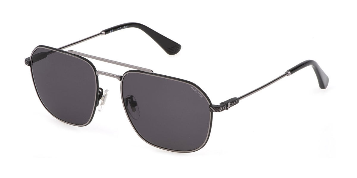 Police SPLF64 0509, Grey frame, Dark Grey lenses