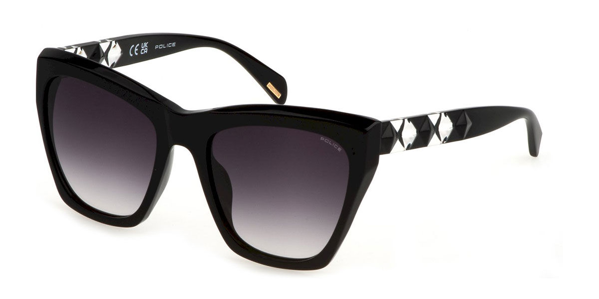 Police SPLL36 HEDRON 2 0700, Black frame, Gradient Grey lenses