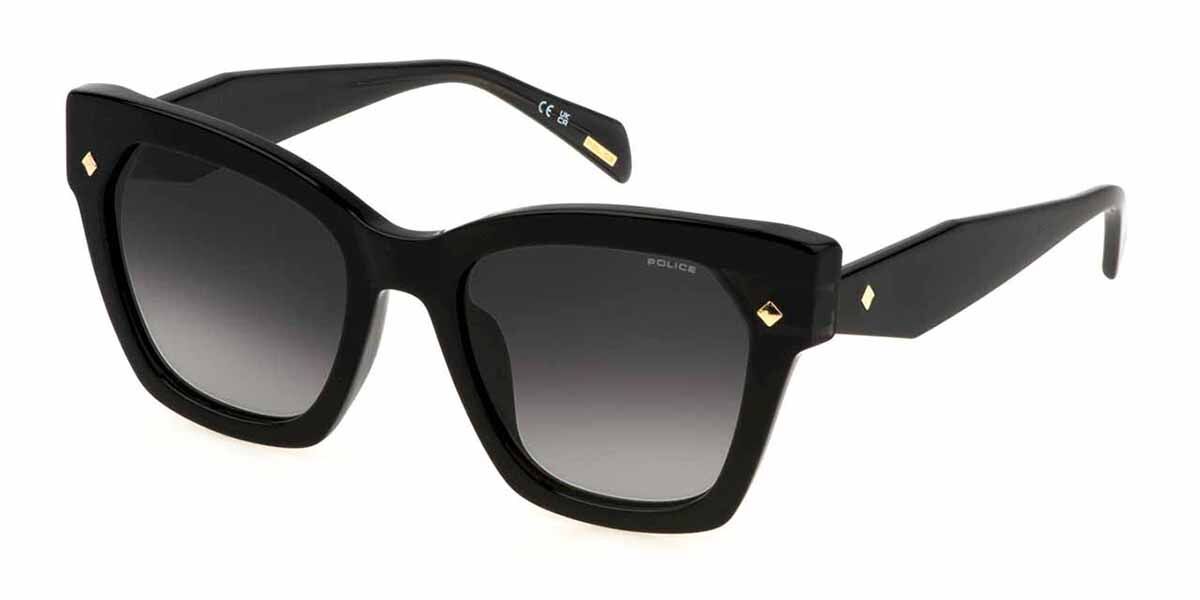 Police SPLL98 CLUE 2 700Y, Black frame, Smoke Gradient Grey lenses