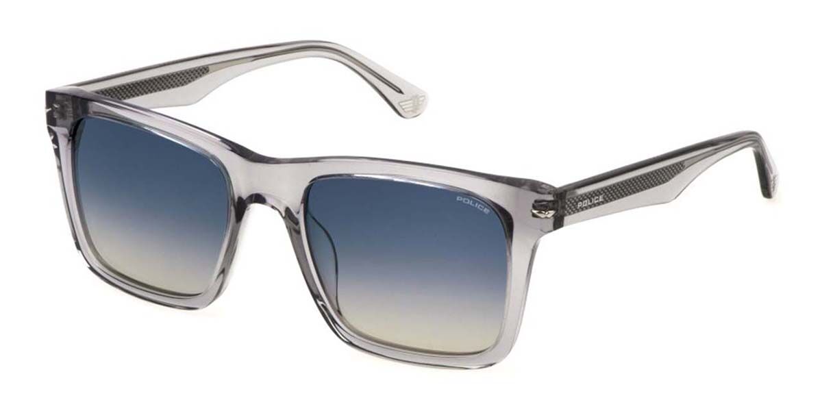 Police SPLN35 CHAMP 9 04G0, Grey frame, Blue Gradient Yellow lenses