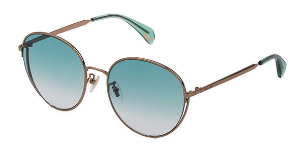 Police SPL834 FOX 1 08FF, Gold frame, Grey lenses
