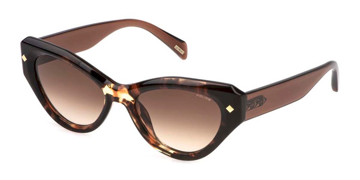 Police SPLP47 NEW DAWN 1 02AD, Tortoiseshell frame, Gradient Brown lenses
