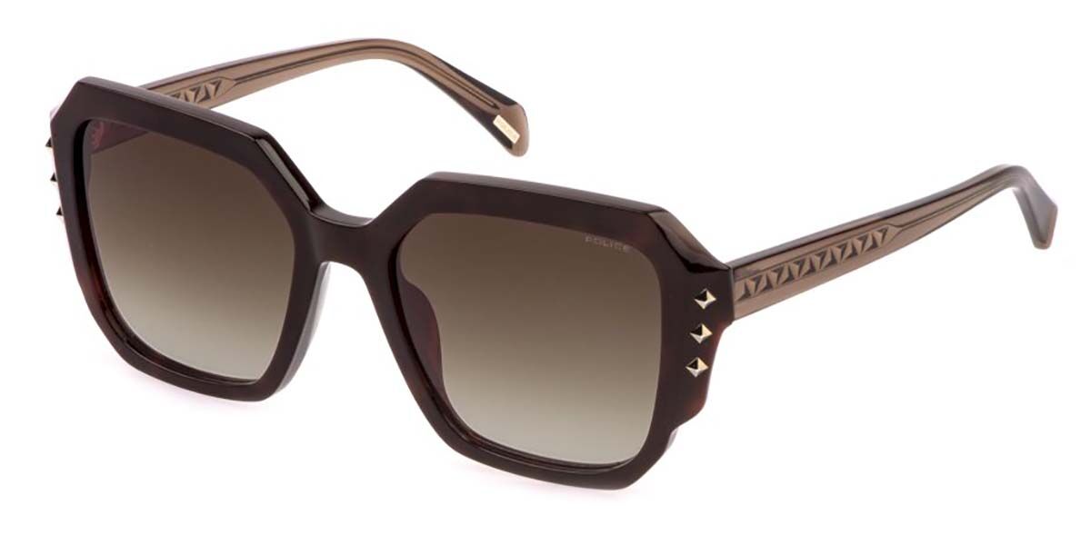 Police SPLR23 SUPERSTAR 3 0752, Tortoiseshell frame, Gradient Brown lenses